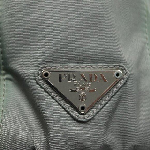 PRADA Hand Bag Nylon Green Auth bs23688 - Picture 12 of 16
